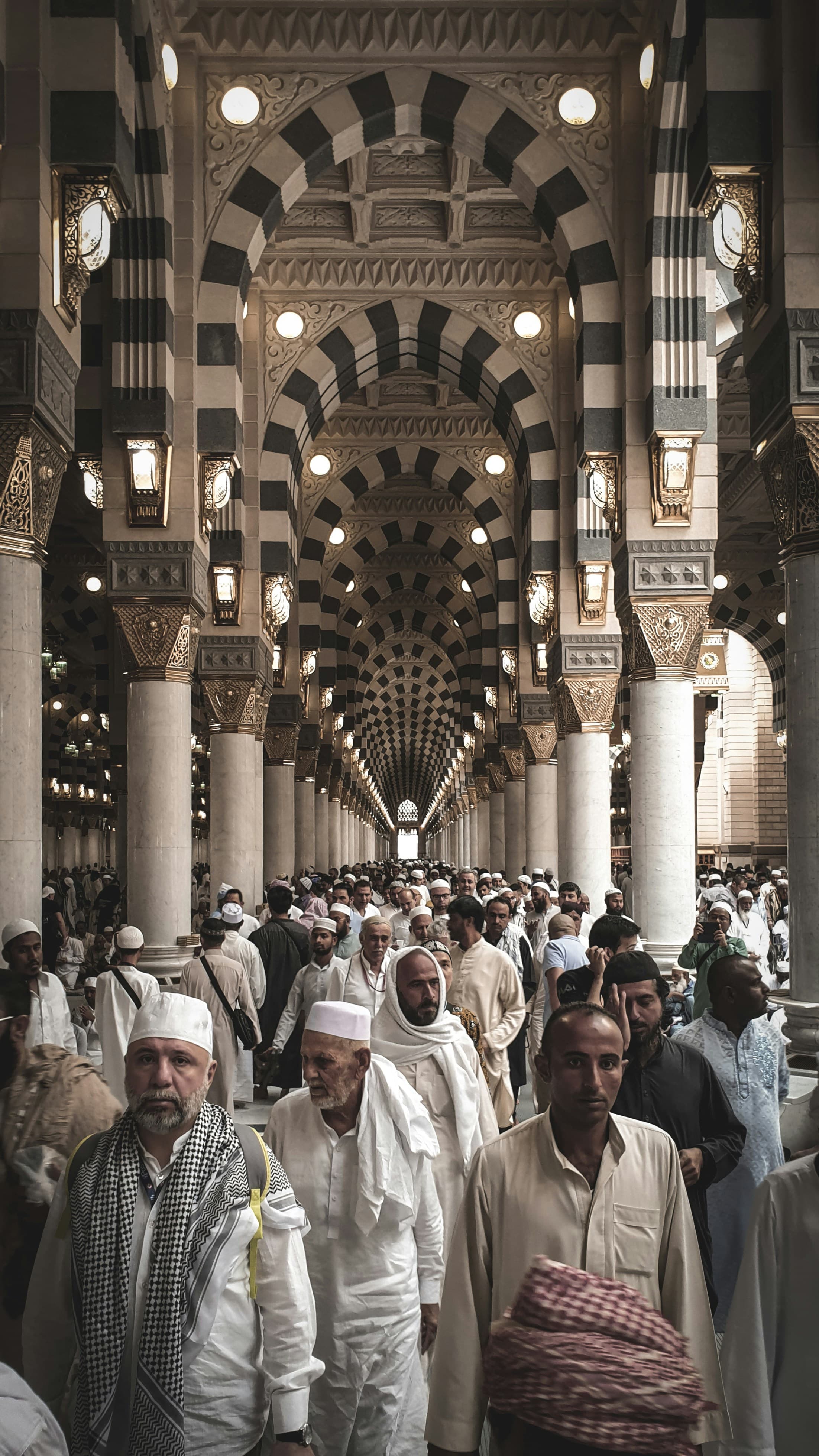 Pilgrims at Masjid al-Haram